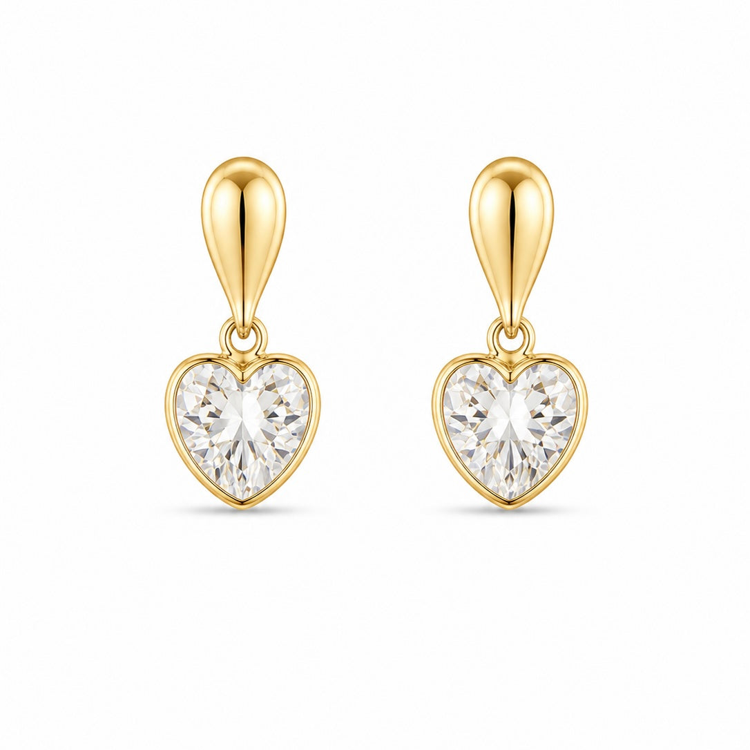 Brinco Aura Ouro 18K com Gema em Zircônia