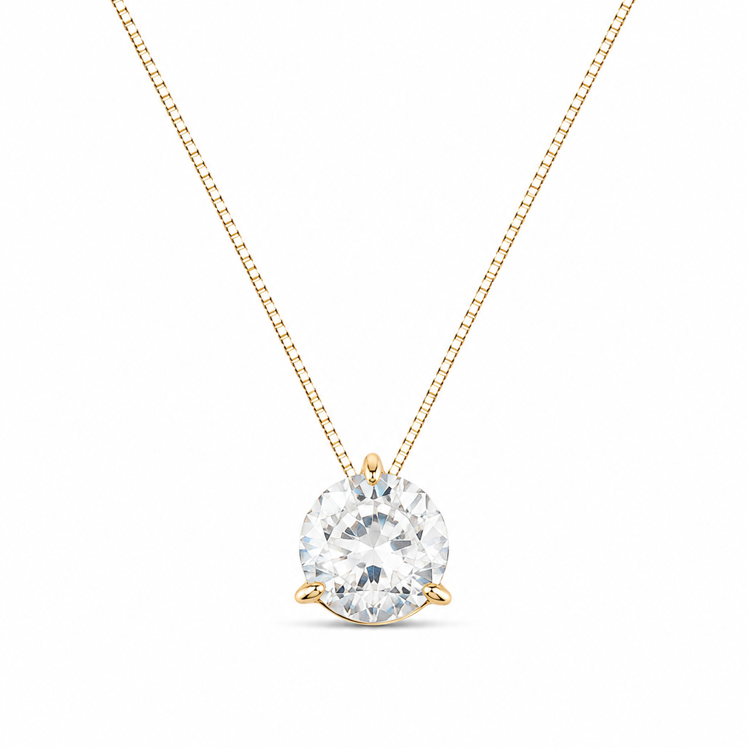 Colar Ponto de Luz Galeria em Ouro 18K com Zircônias 45cm
