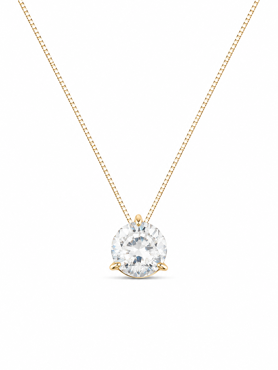 Colar Ponto de Luz Galeria em Ouro 18K com Zircônias 45cm