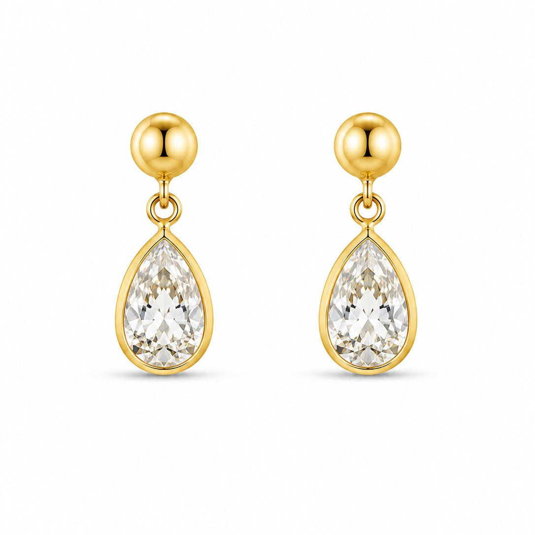 Brinco Aura Ouro 18K com Gema em Zircônia