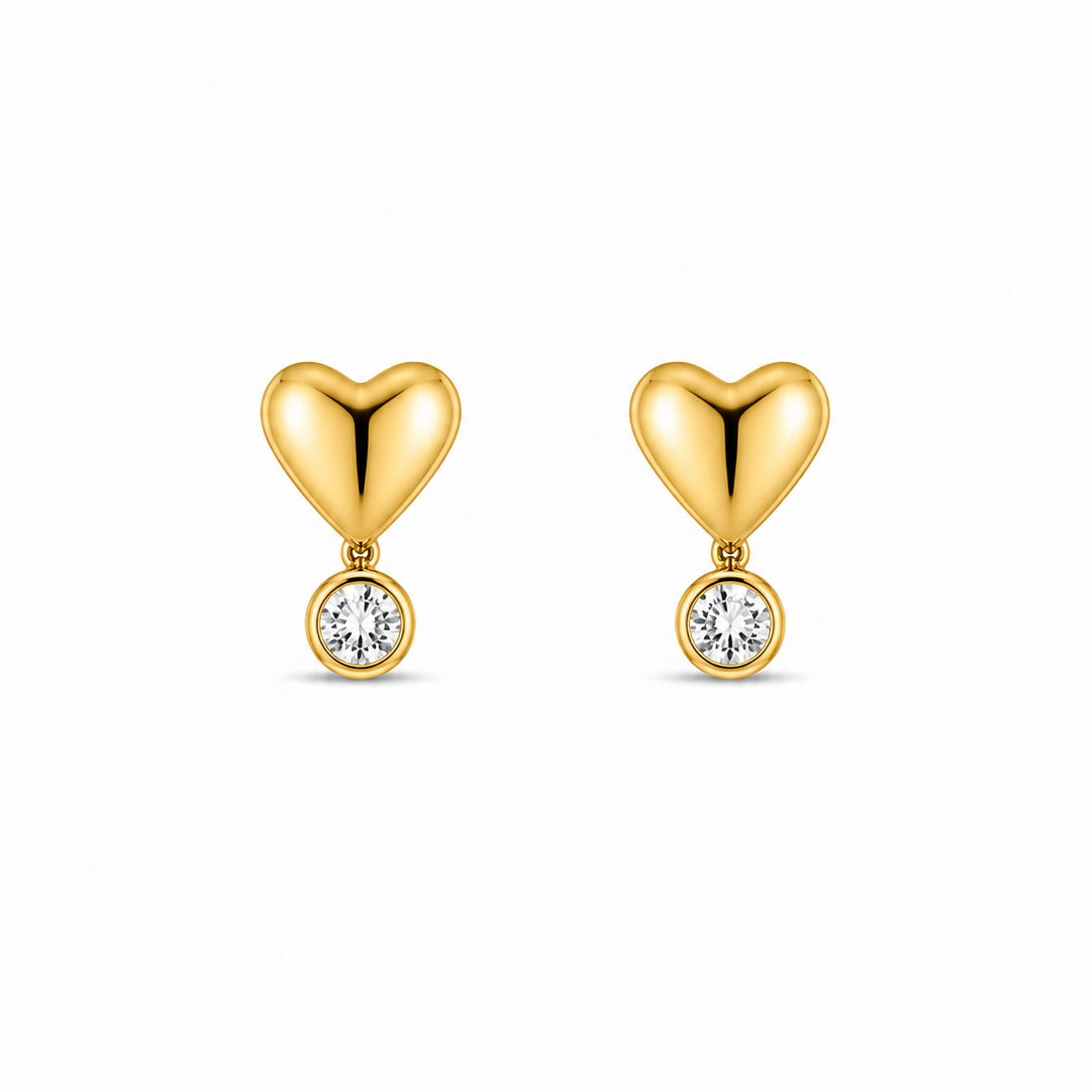 Brinco Amour Ouro 18K com Gema em Zircônia