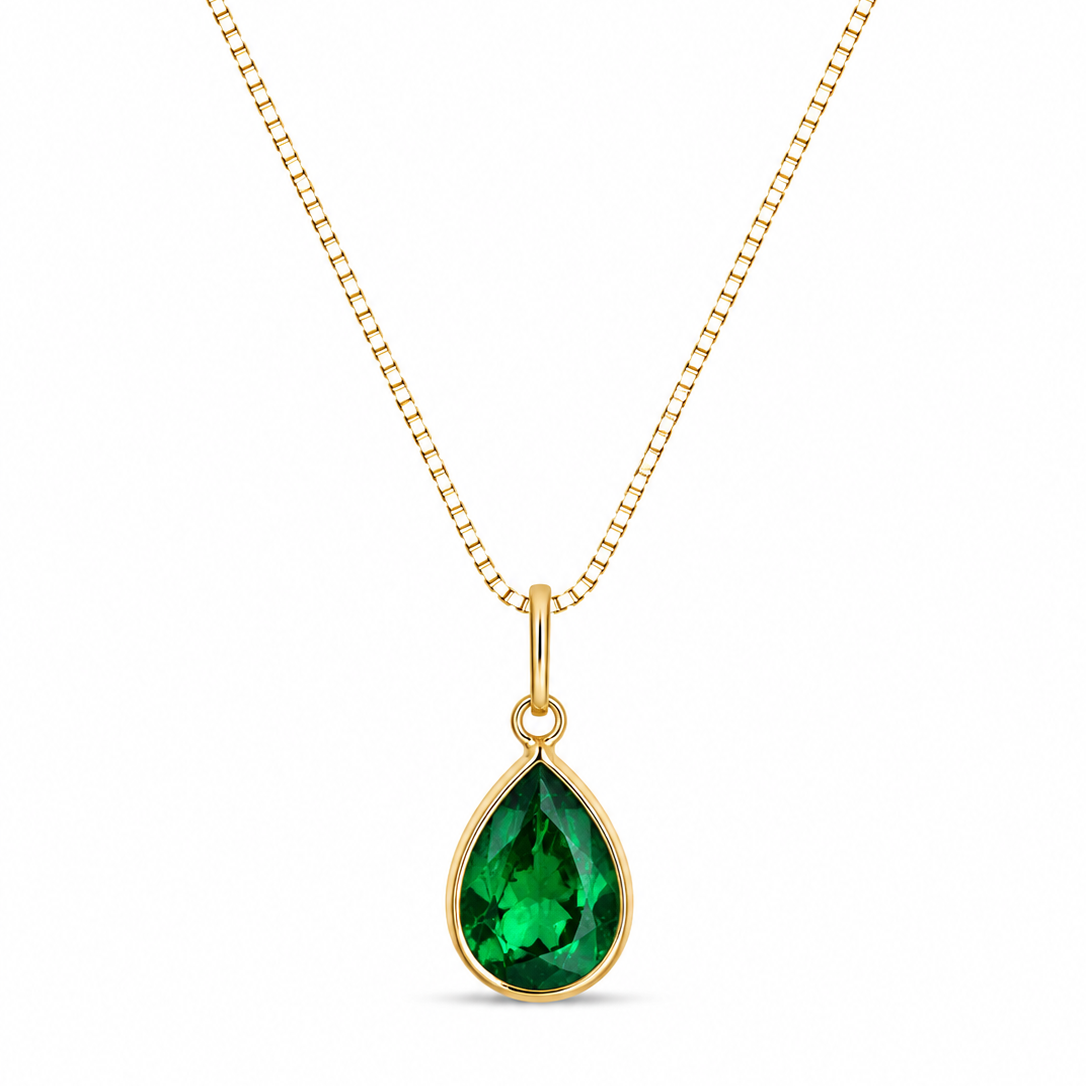 Colar Angelin Esmerald em Ouro 18K com Zircônias 45cm