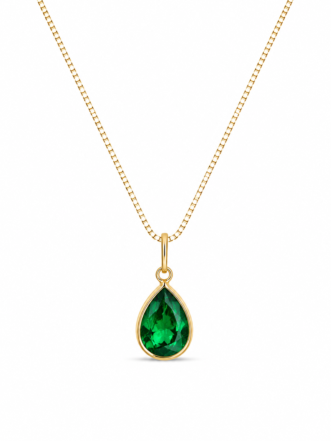 Colar Angelin Esmerald em Ouro 18K com Zircônias 45cm