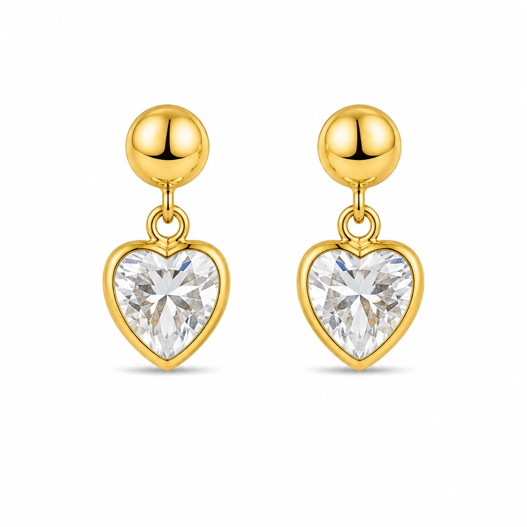 Brinco Aura Ouro 18K com Gema em Zircônia