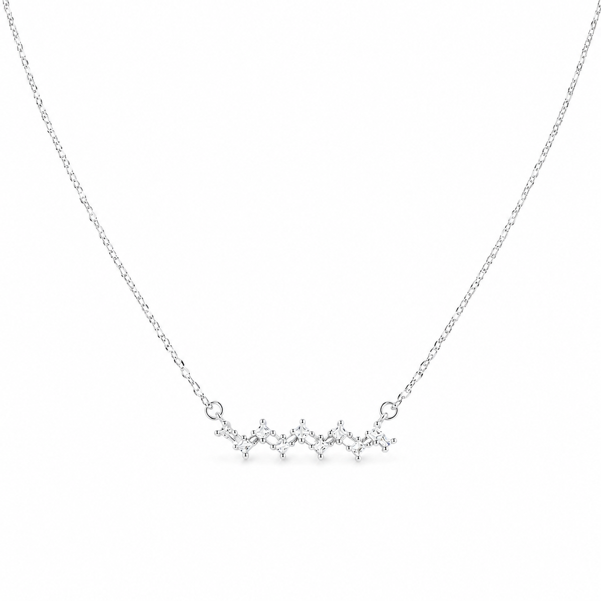 Colar Vivienne em Prata 925 com Zircônias 45cm
