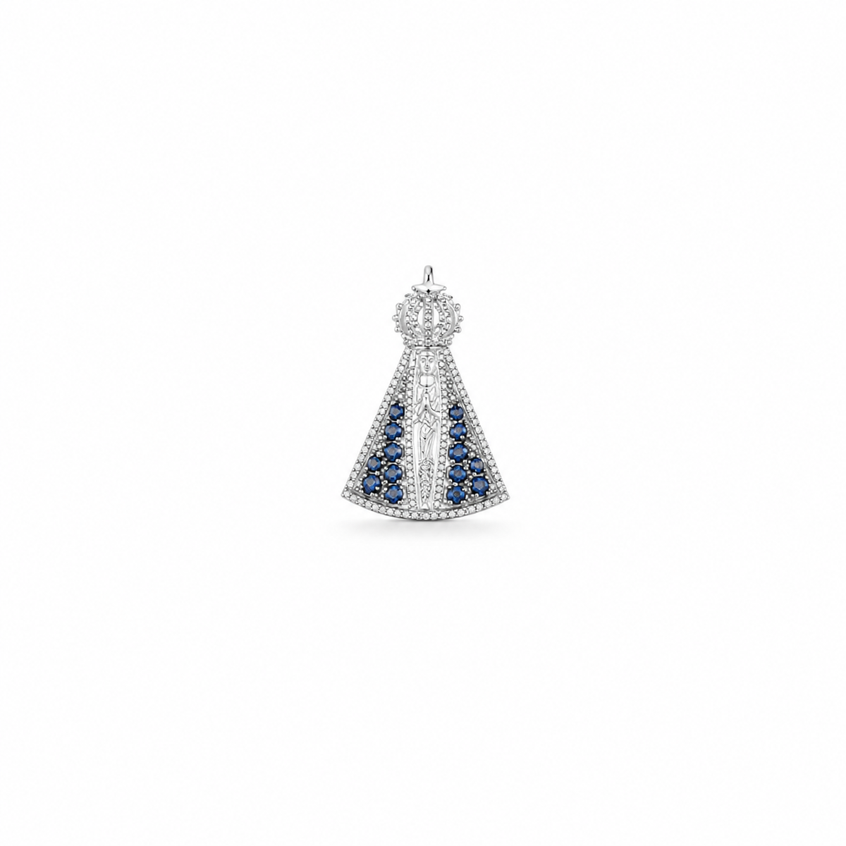 Pingente Nossa Senhora Aparecida em Prata 925