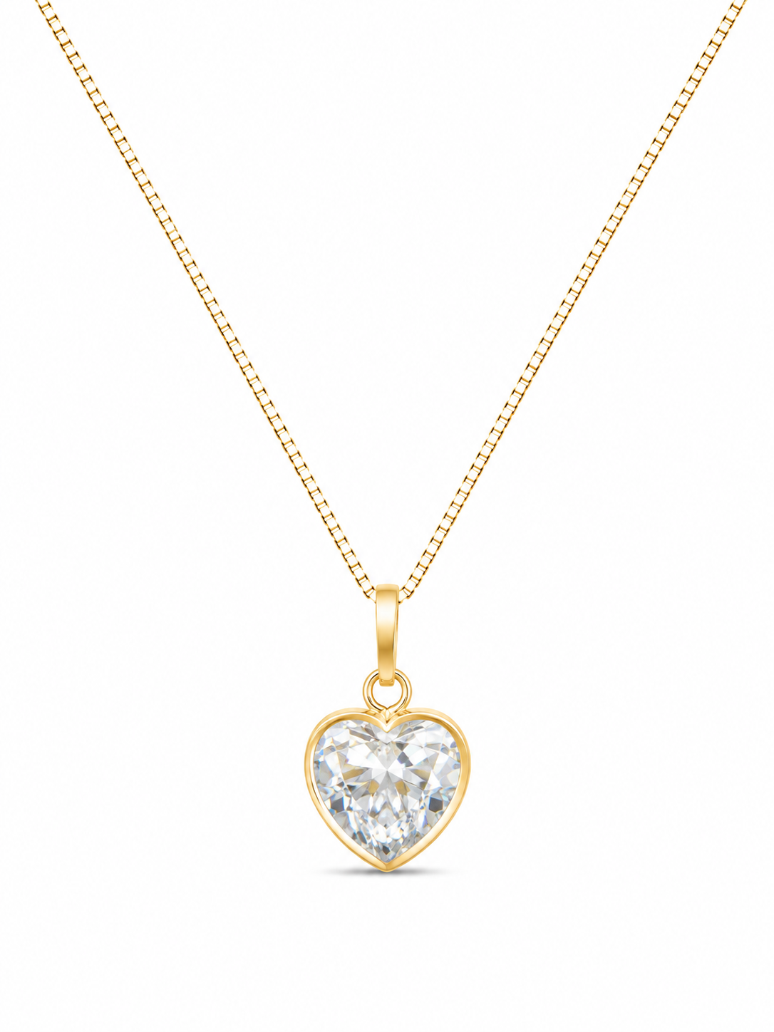 Colar Life Cristal em Ouro 18K com Zircônias 45cm