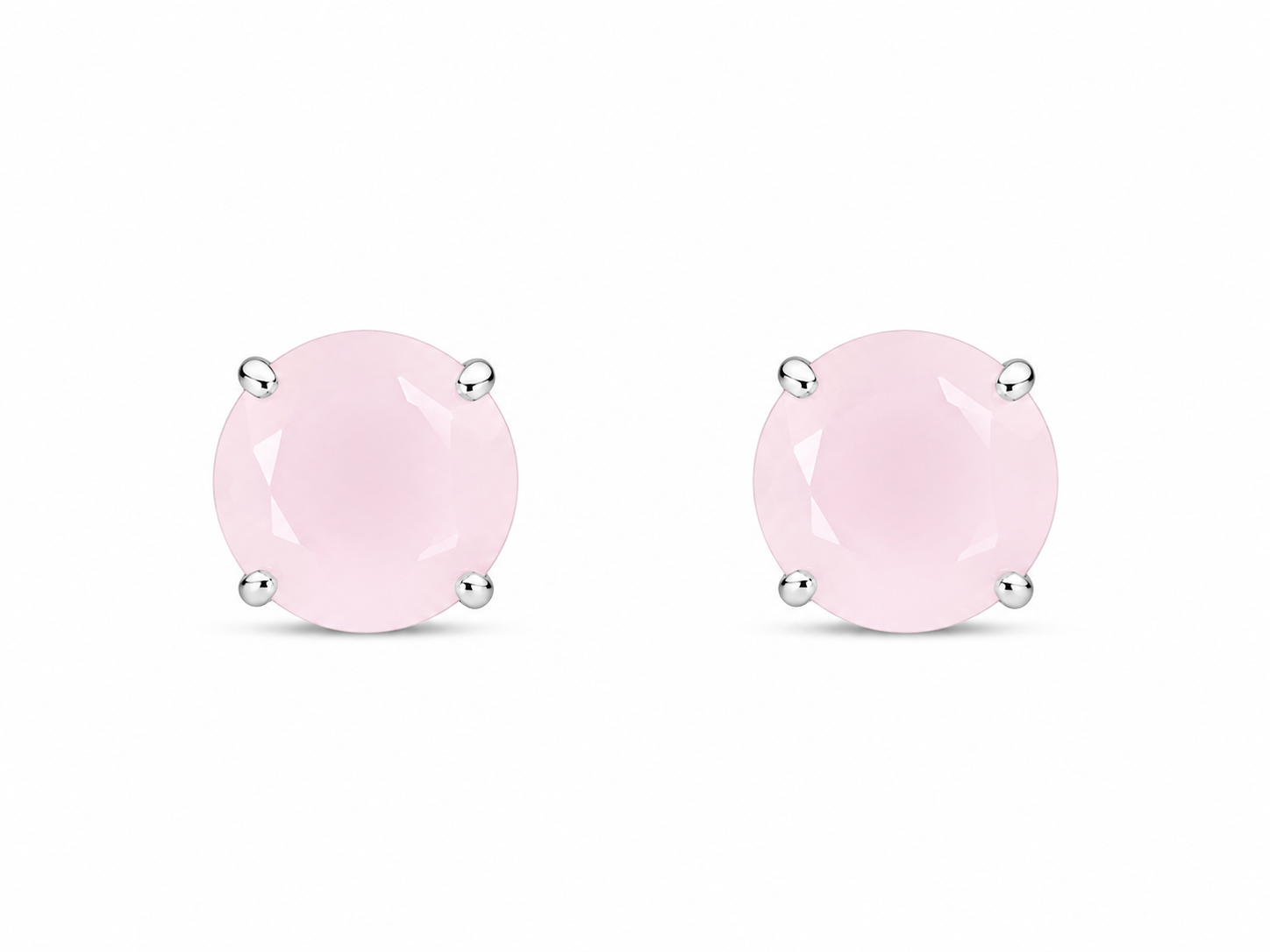 Brinco Milk Rosé Prata 925 com Zircônias