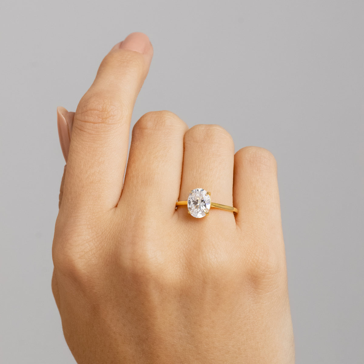 Anel Solitário Vintage Plus Ouro 18K