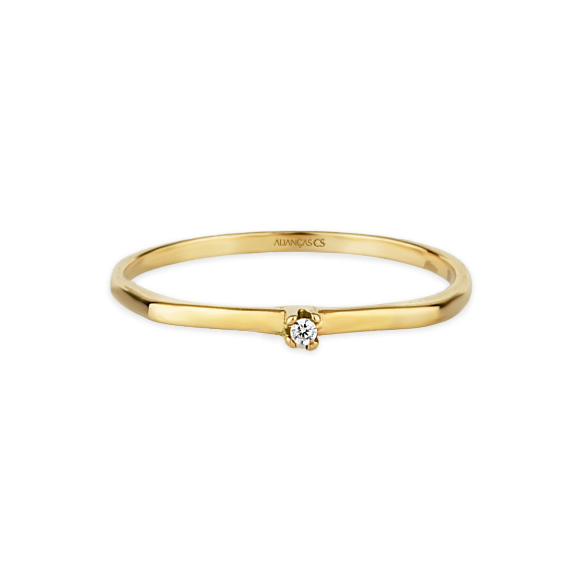 Anel Solitário Isobel Ouro 18K