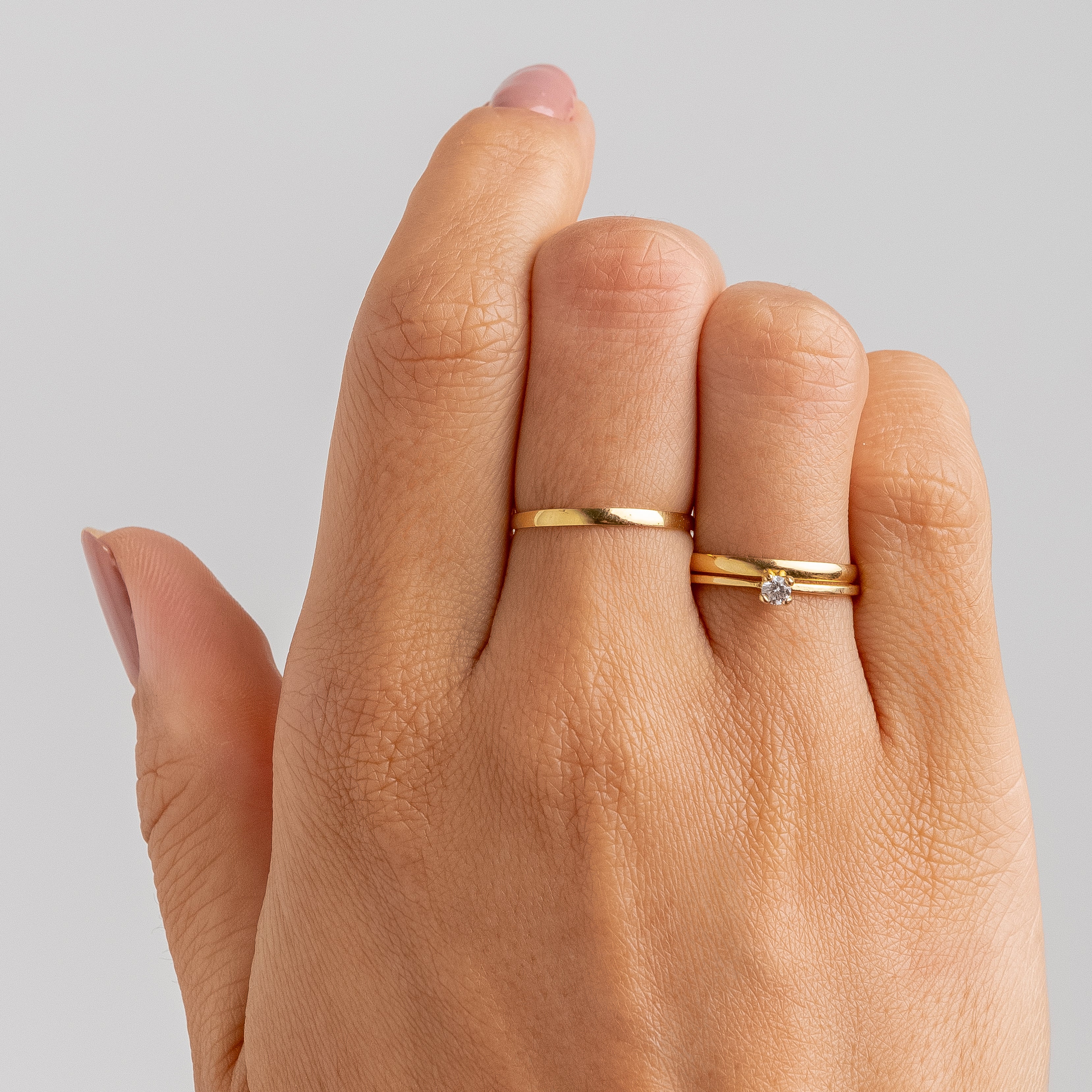 Alianças de Casamento Classic Ouro 10K 2mm + Anel Brinde