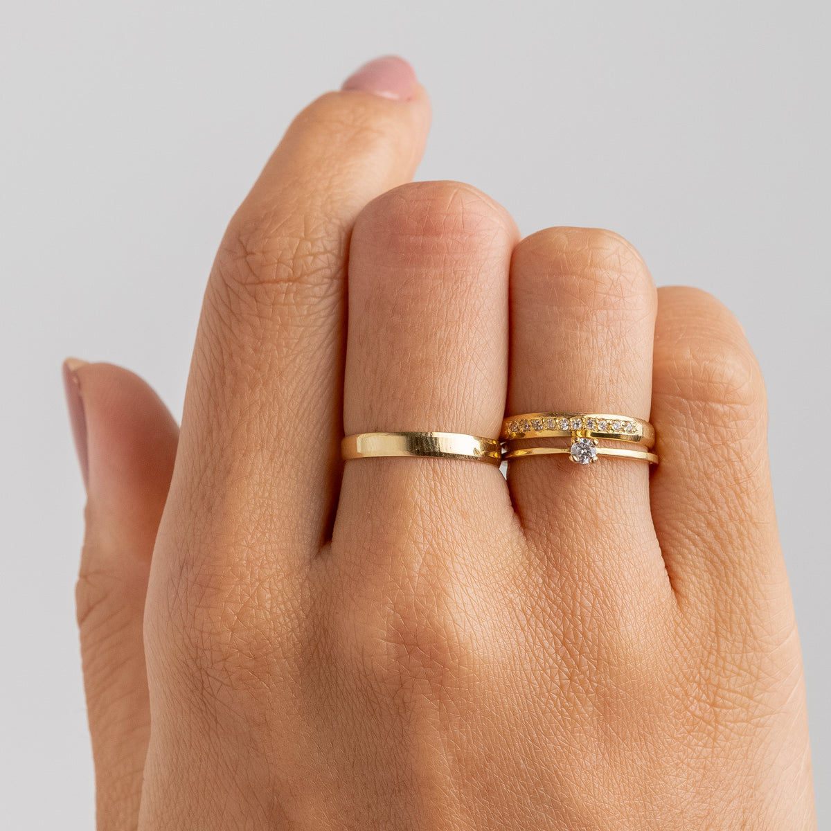 Alianças de Casamento Angel Ouro 18K 3mm + Anel Brinde