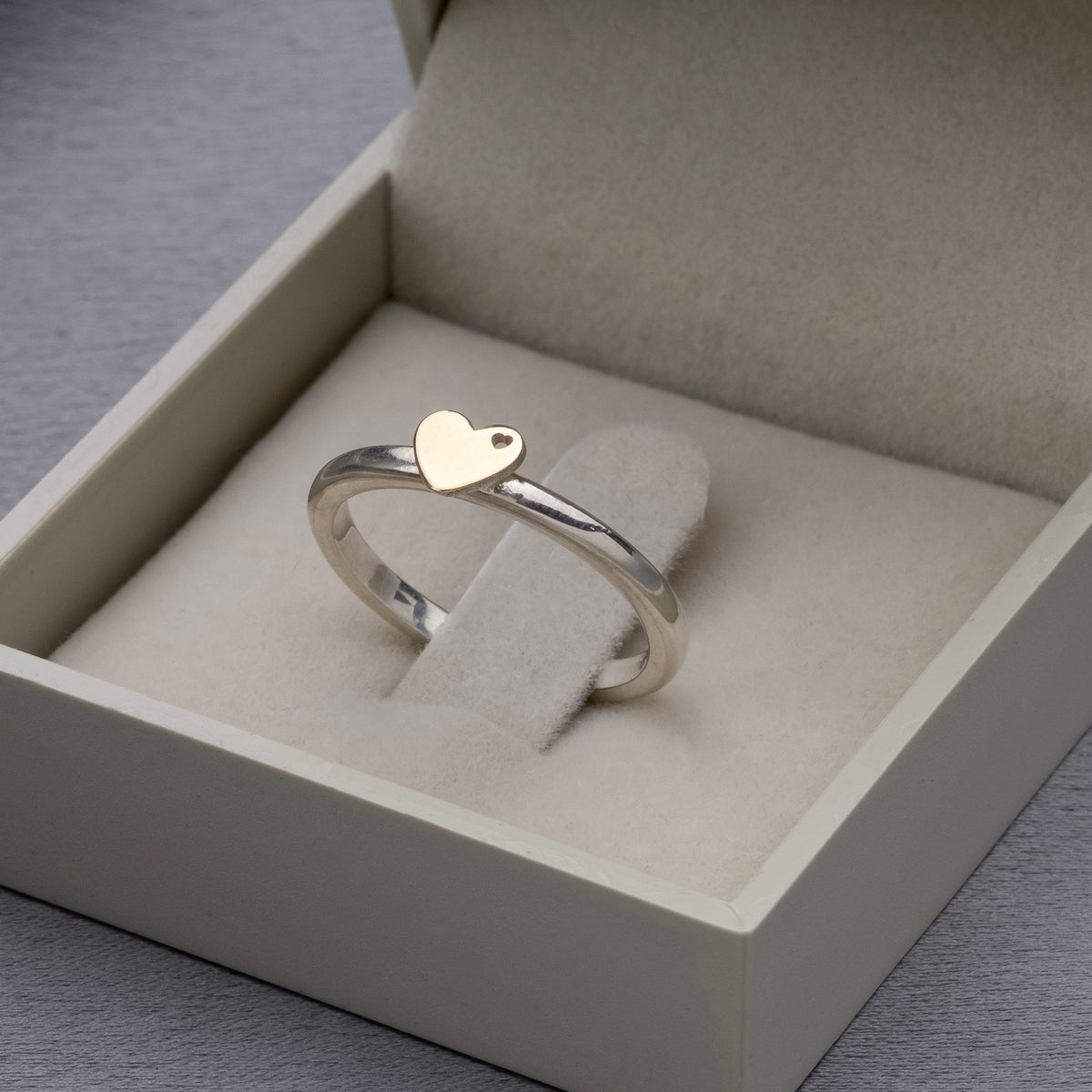Anel Histórias Prata 950 com Aplique de Ouro 18K