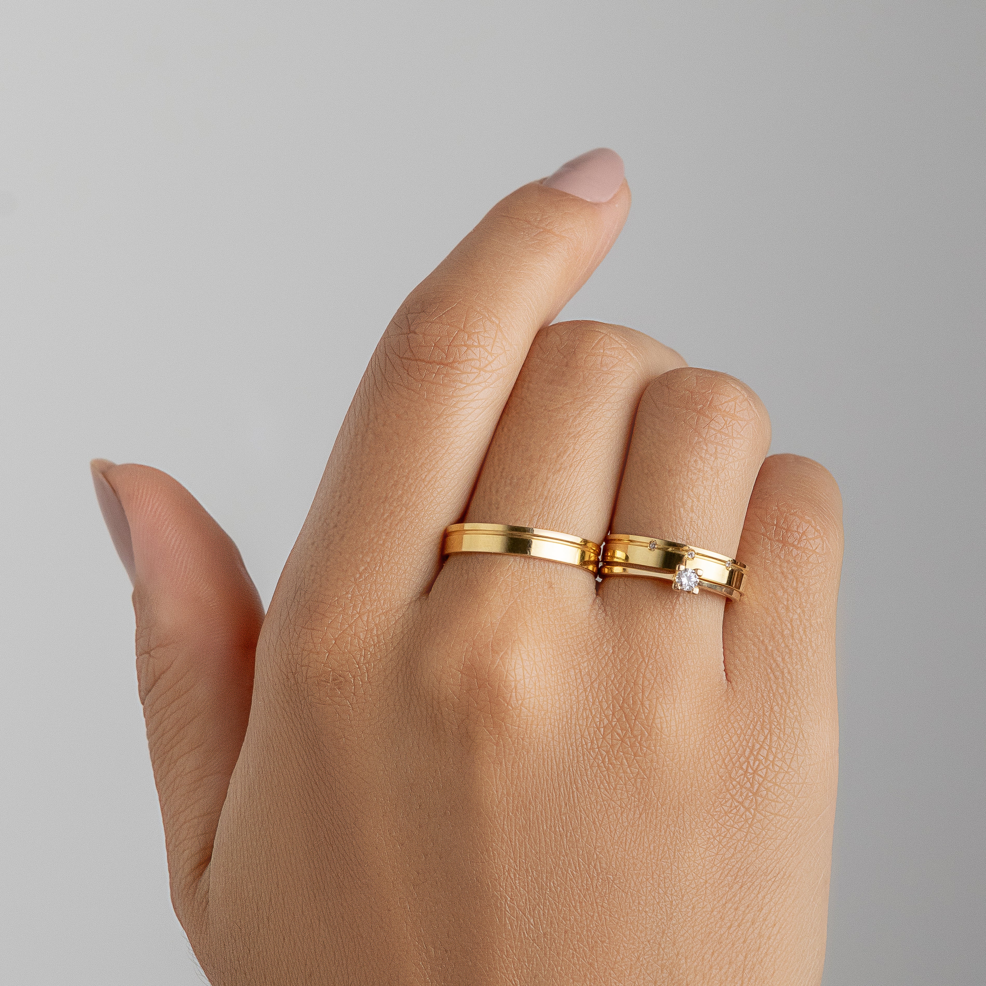 Alianças de Casamento Maltês Ouro 18K 4mm + Anel Brinde