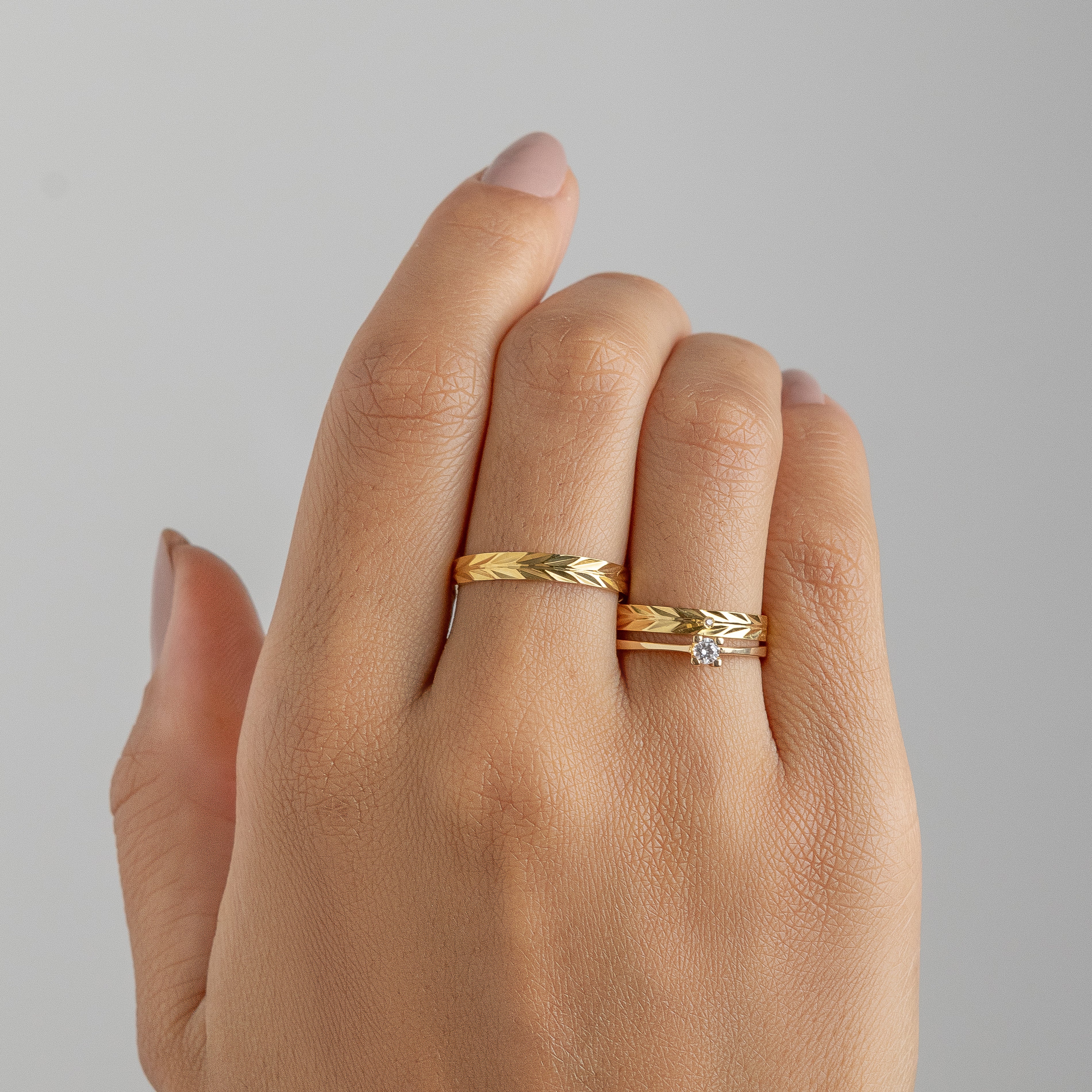 Alianças de Casamento Olinda Ouro 10K 3mm + Anel Brinde