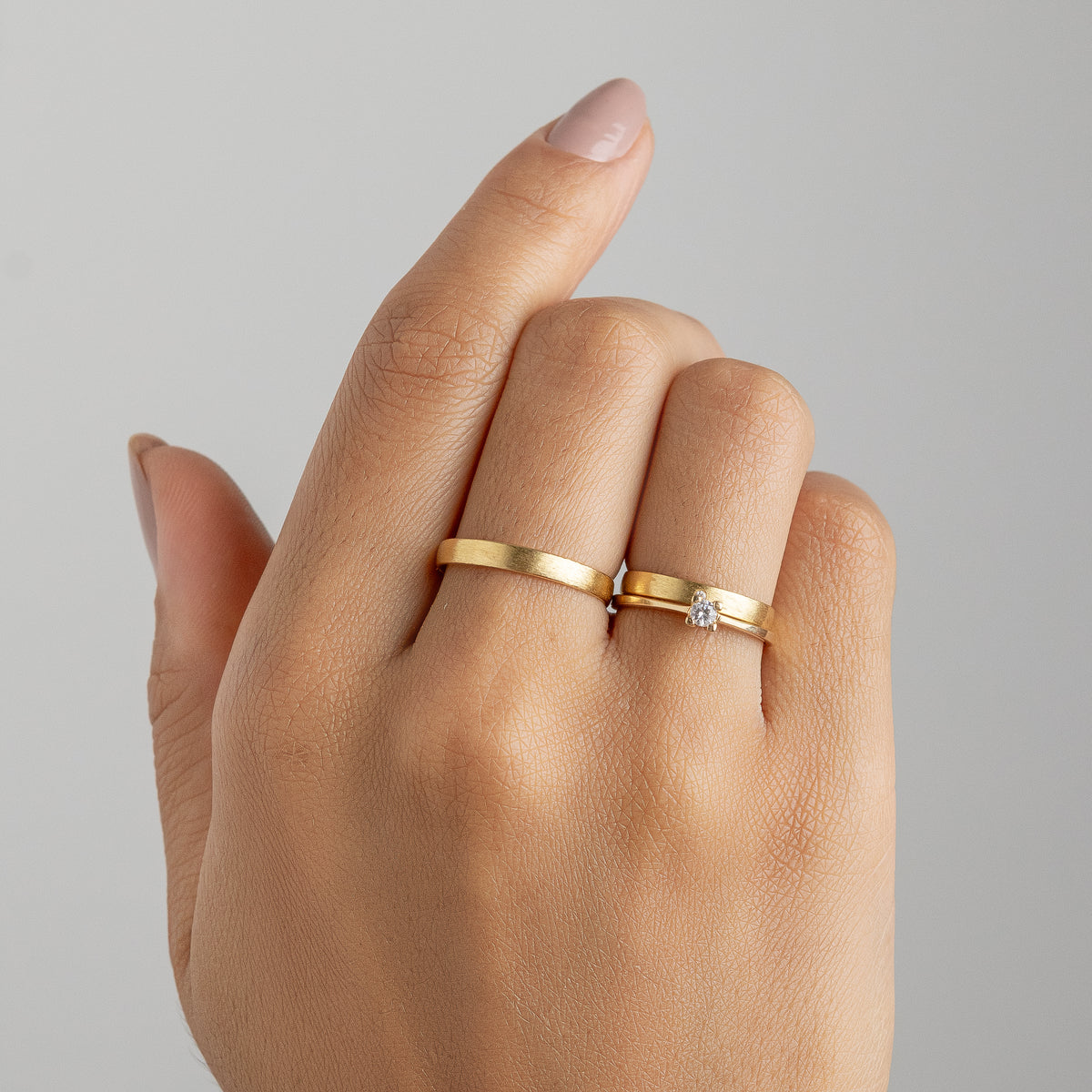 Alianças de Casamento Monreal Ouro 10K 3mm + Anel Brinde