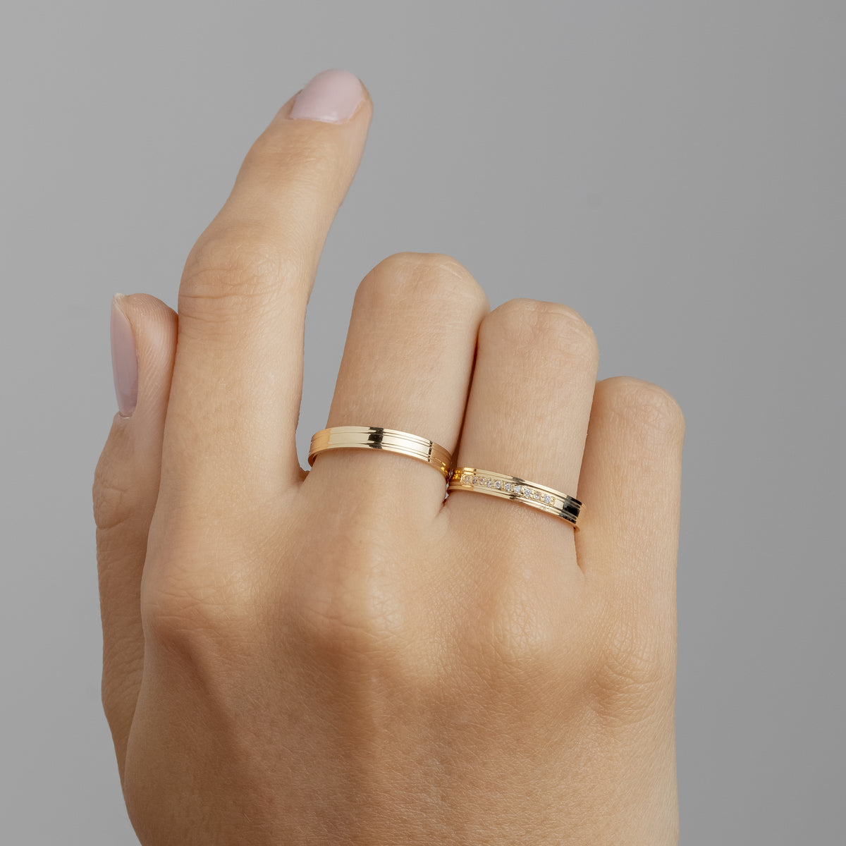 Alianças de Casamento Chanel Ouro 18K 3mm + Anel Brinde