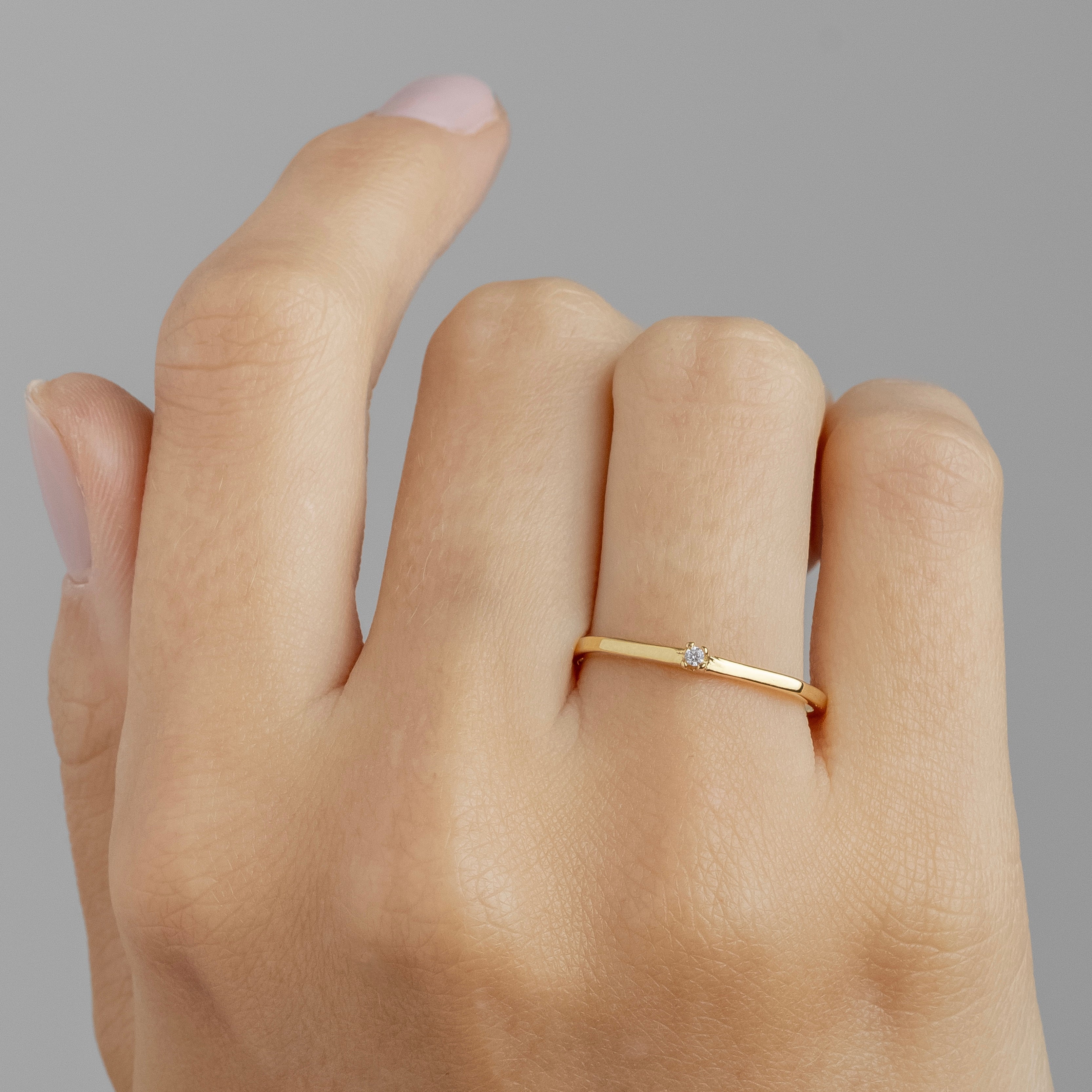 Anel Solitário Isobel Ouro 18K