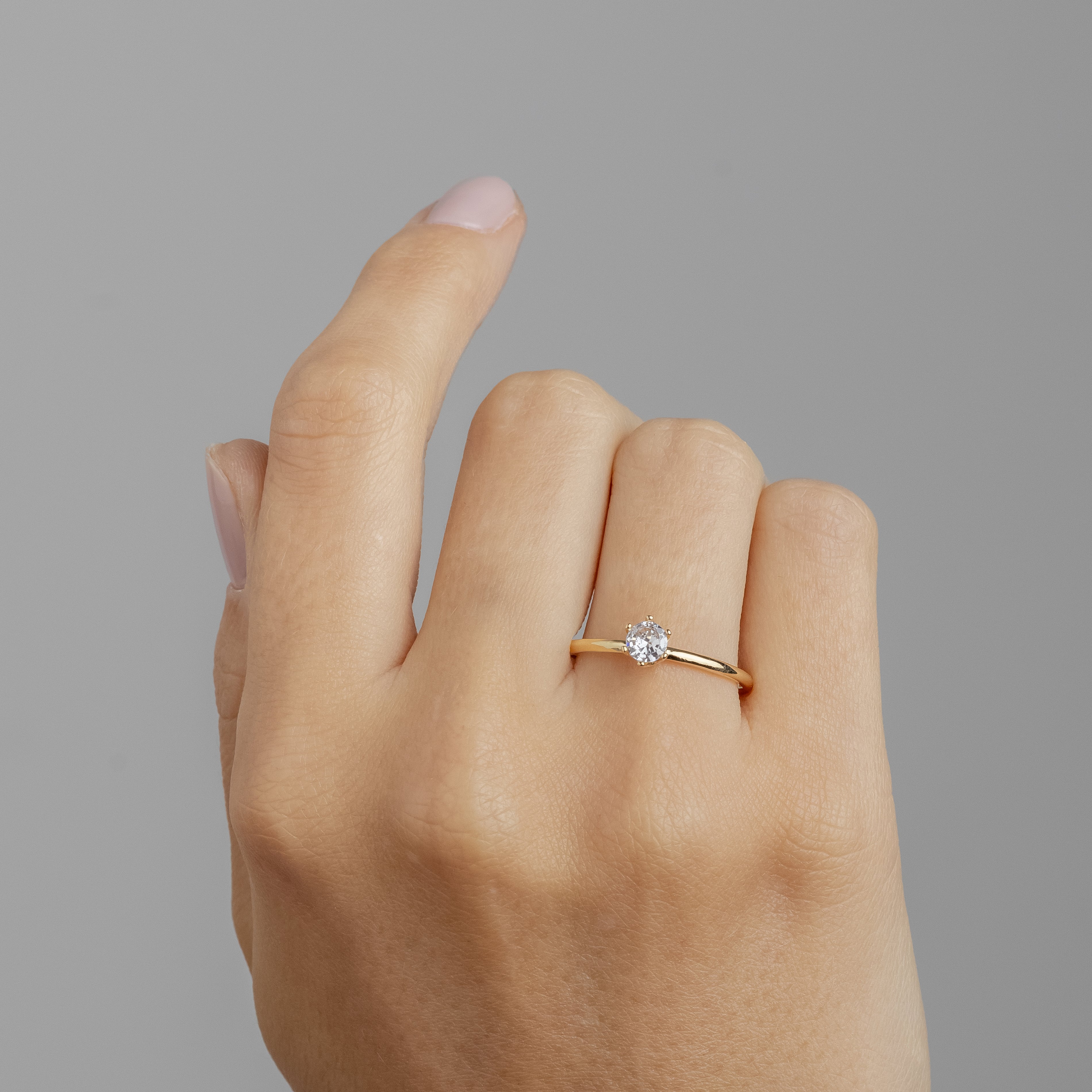 Anel Solitário Promisse Ouro 18K