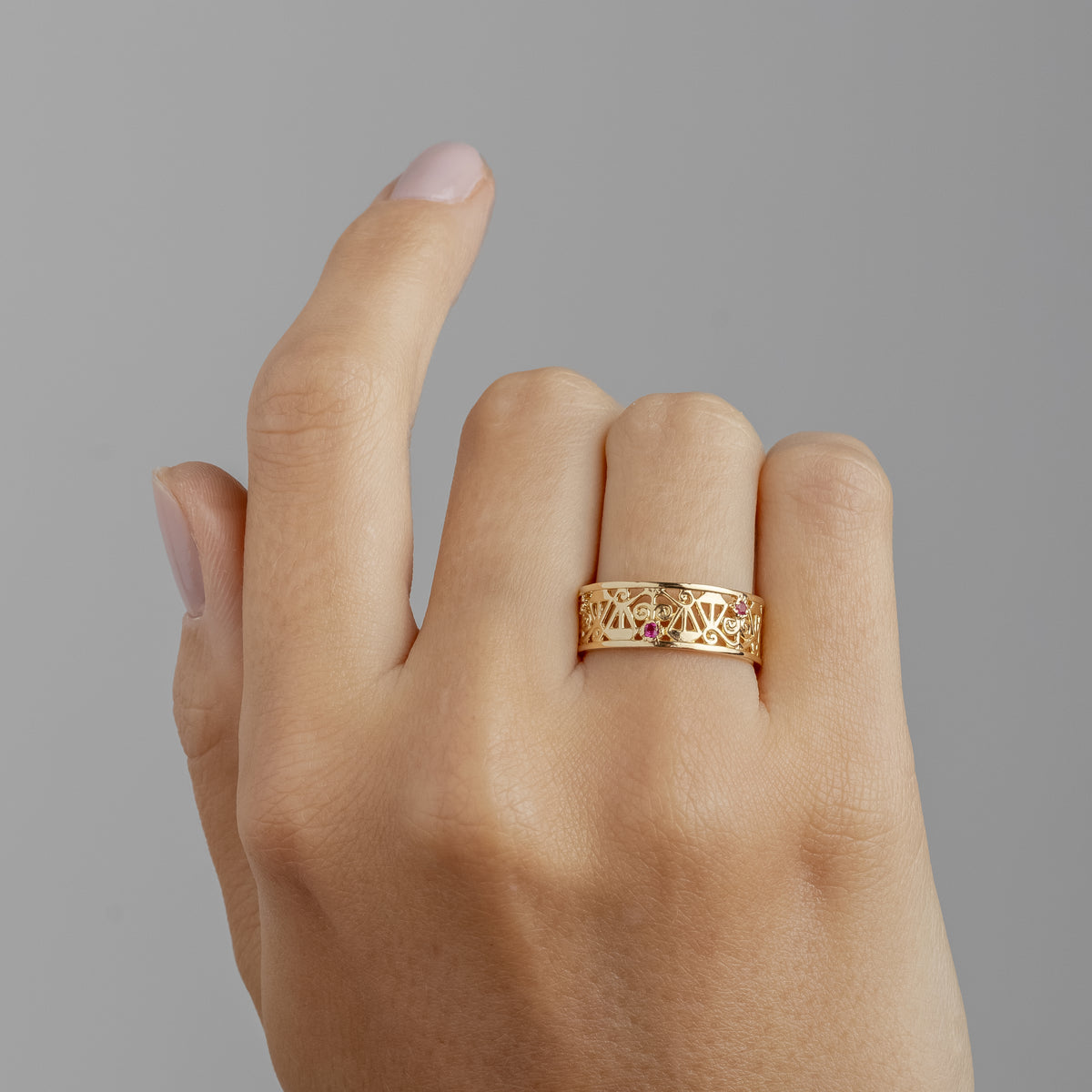 Anel Formações Ouro 18K