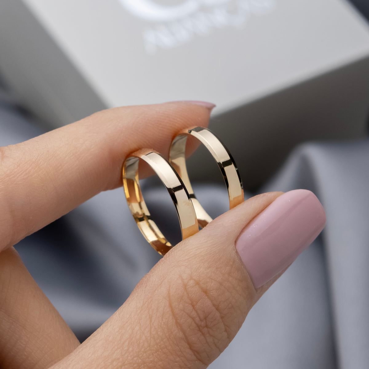 Alianças de Casamento Italian Ouro 10K 3mm + Anel Brinde