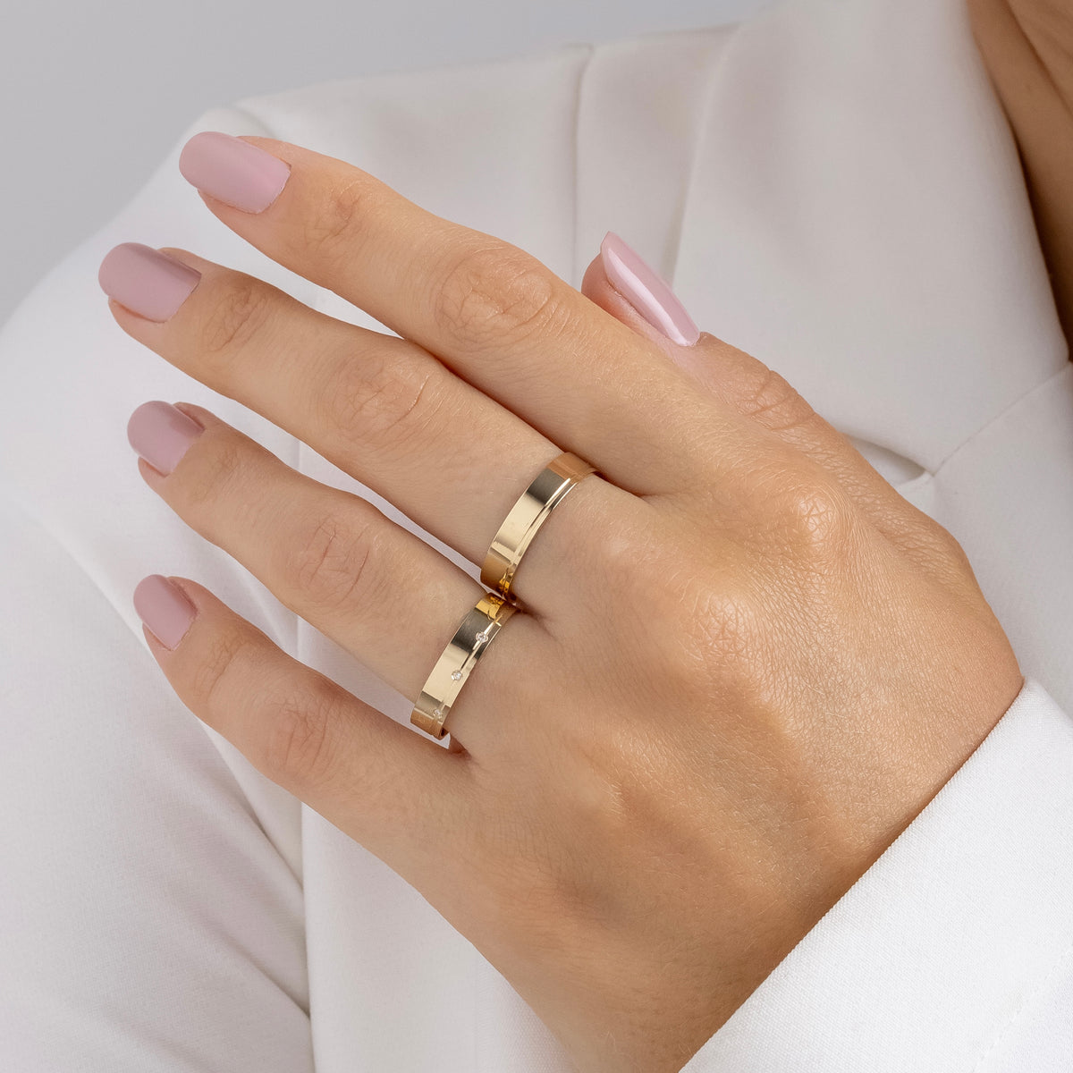 Alianças de Casamento Maltês Ouro 18K 4mm + Anel Brinde