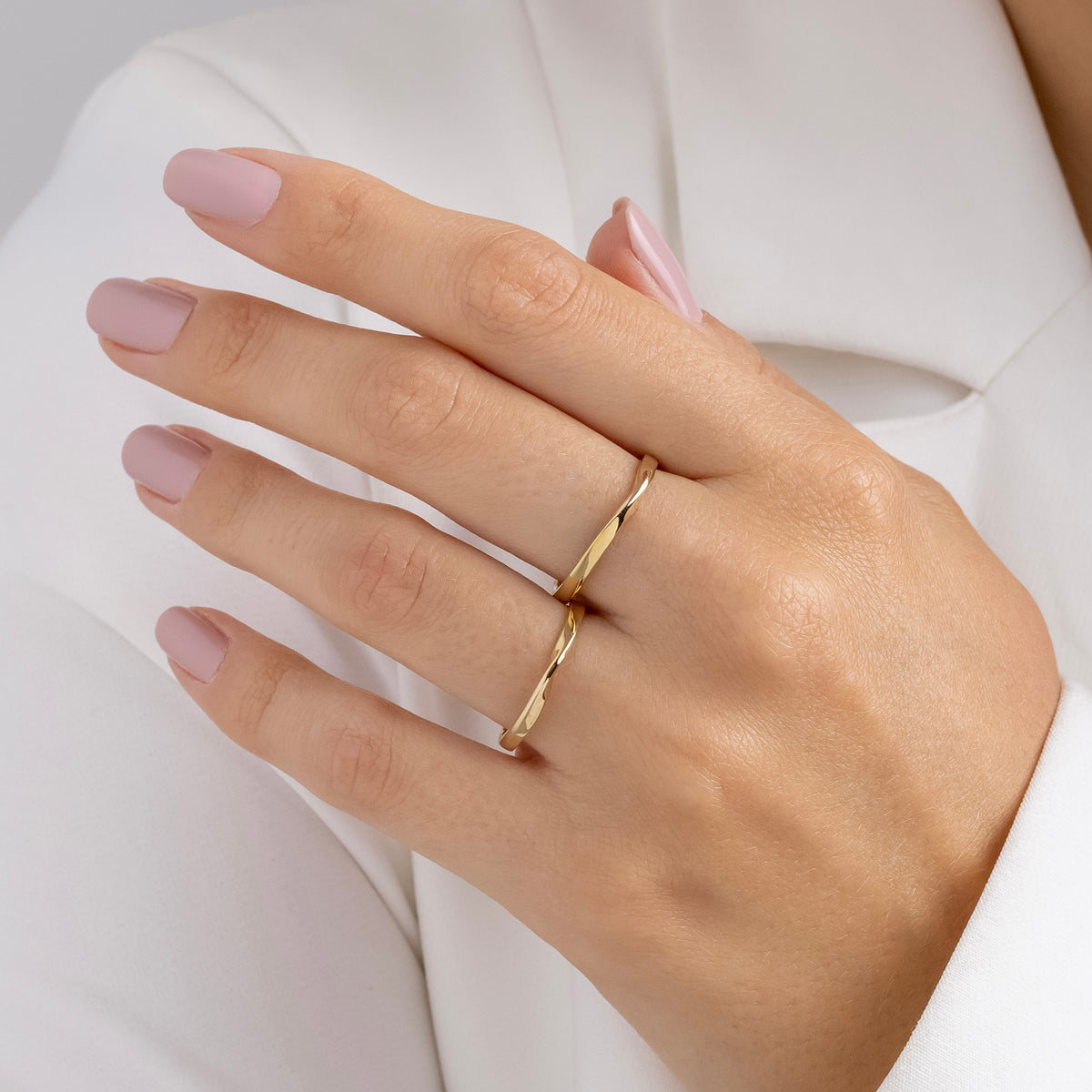 Alianças de Casamento Eternity Ouro 10K 2mm + Anel Brinde