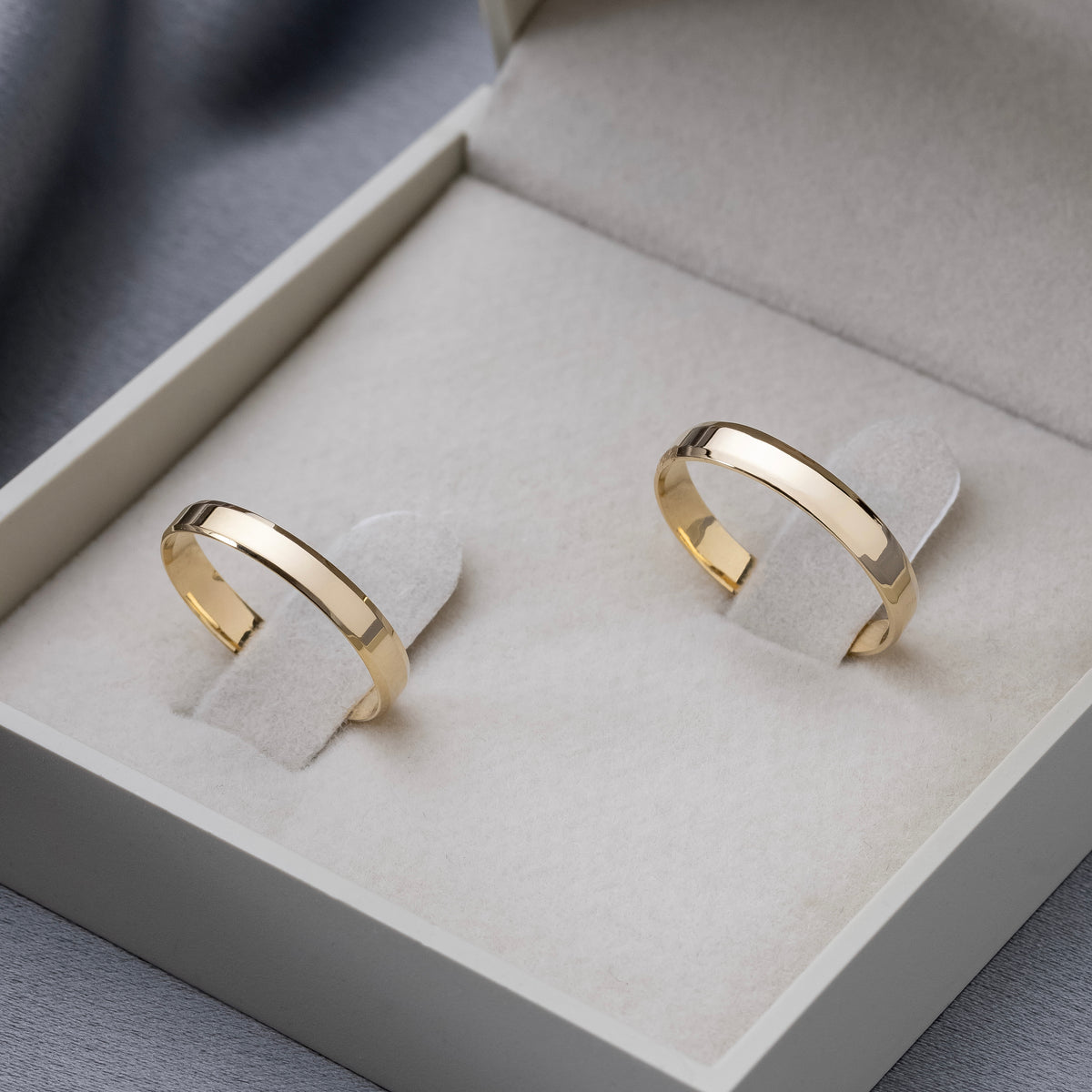 Alianças de Casamento Italian Ouro 10K 3mm + Anel Brinde