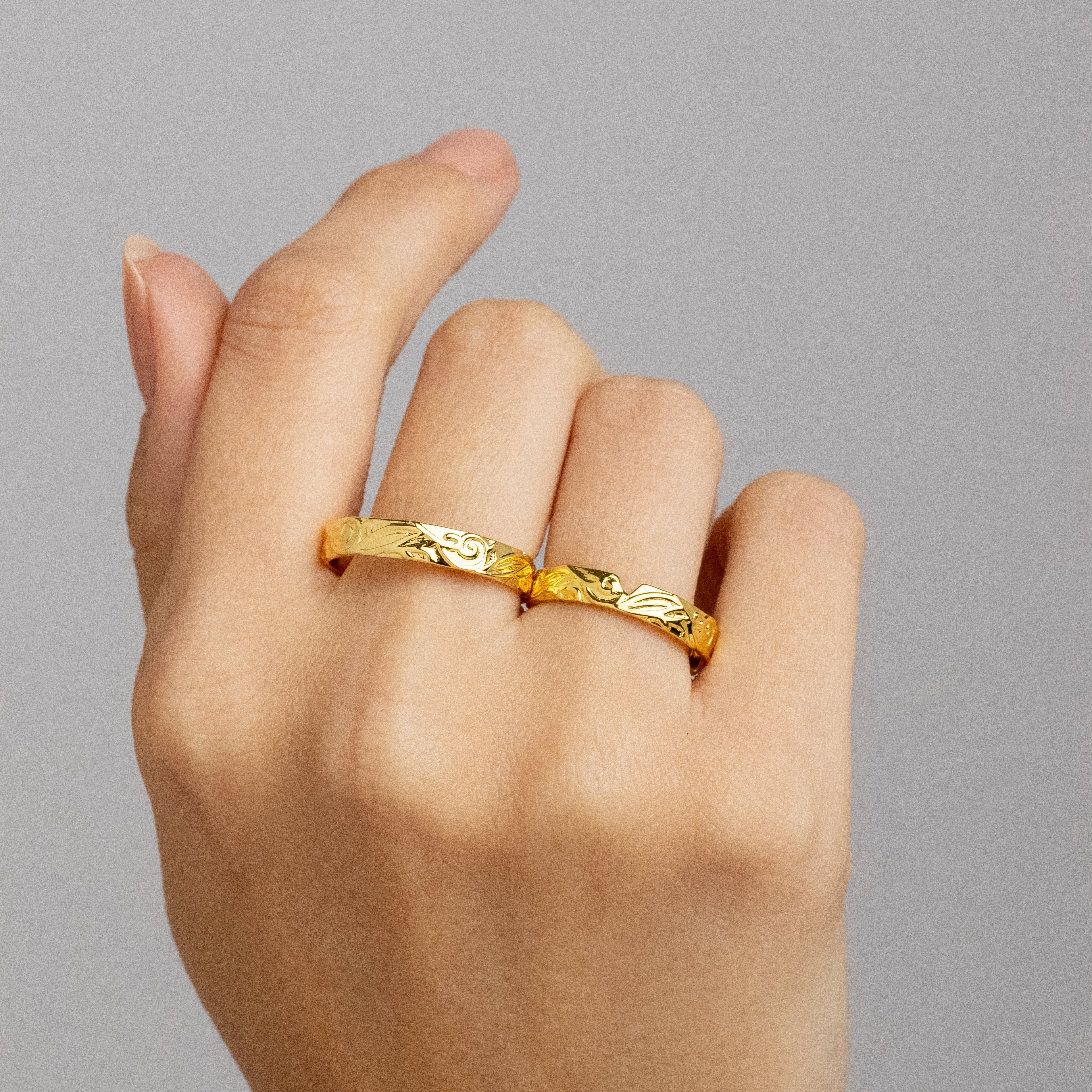 Alianças de Casamento Melian 18K 4mm + Anel Brinde