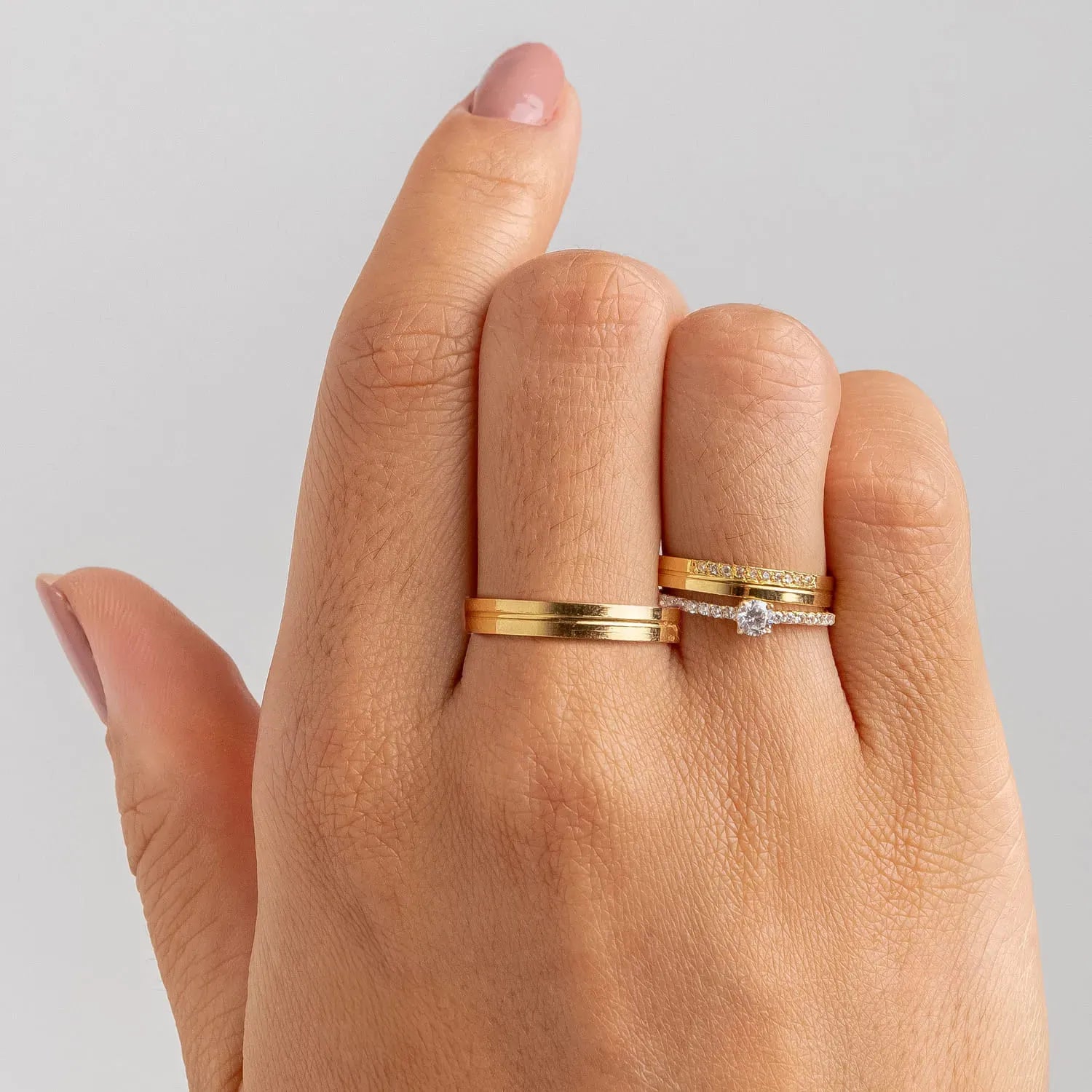 Alianças de Casamento Aurora Ouro 18K 4mm + Anel Brinde