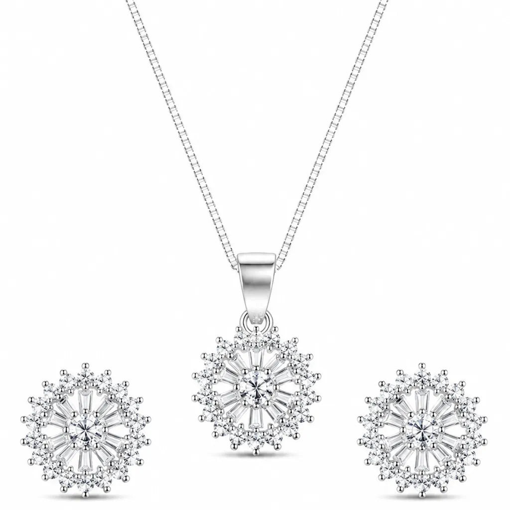 Conjunto Imperieale em Prata 925 com Zircônias 45cm